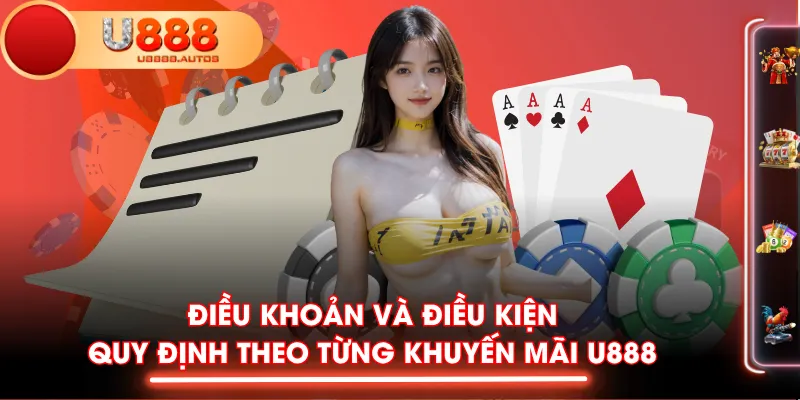 Điều khoản và điều kiện quy định theo từng khuyến mãi U888